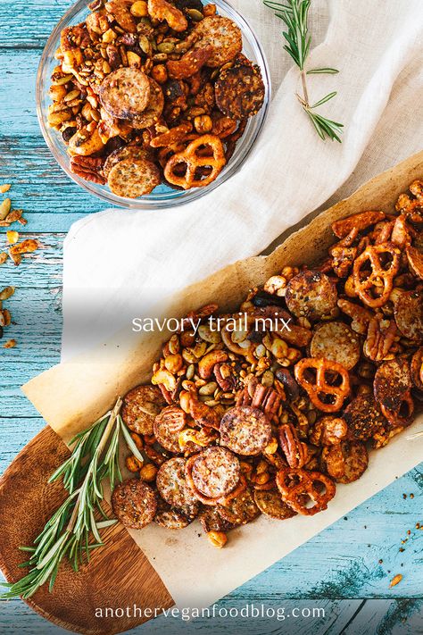 Savory Trail Mix Sesame Sticks, Savory Granola, Granola Snacks, Chickpea Chili, Trail Mix Recipes, Spicy Seasoning, Roasted Chickpeas, Trail Mix, Savory Snacks