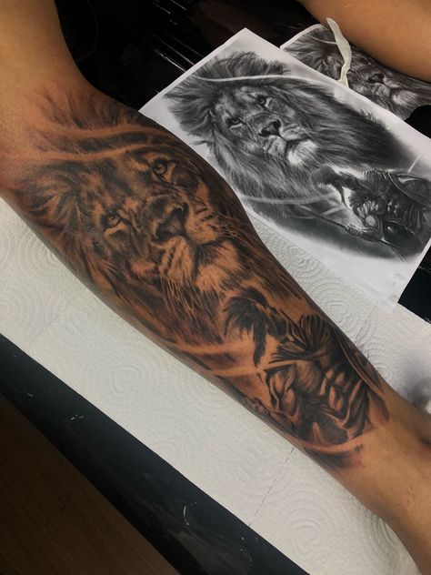 Lion Tattoo Inner Forearm, Forearm Lion Tattoo Men Ideas, Lion Forearm Tattoo For Men, Lion Tattoo Forearm, Forearm Lion Tattoo, Eagle Forearm Tattoo, Realistic Animal Tattoos, Lion Forearm Tattoo, Lion Tattoo Arm