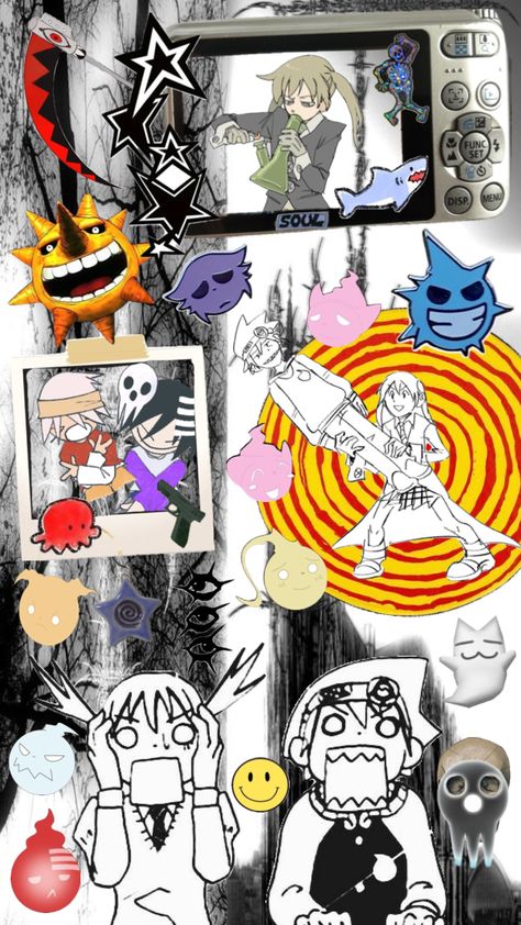 eater of souls 🍽️ Soul Eater Aesthetic, Graduation Cap Decoration, Cap Decorations, Soul Eater, Collage, Anime, Art