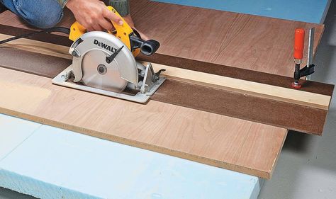 With the right setup, your circular saw can be a valuable "go-to" tool. Rigid Foam Insulation, Long Dreads, Oak Plywood, Plywood Sheets, Construction Tools, Garage Tools, Foam Insulation, Circular Saw, Table Saw