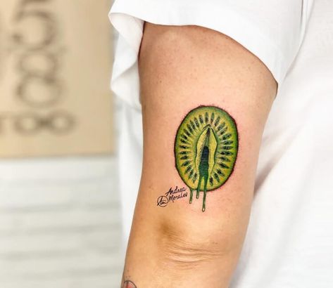 Kiwi Fruit Tattoo, Kiwi Tattoo, Seed Tattoo, Fruit Tattoo, New York Tattoo, Tattoo Apprentice, Tattoo Work, Tattoo Sleeve Designs, Fine Line Tattoos