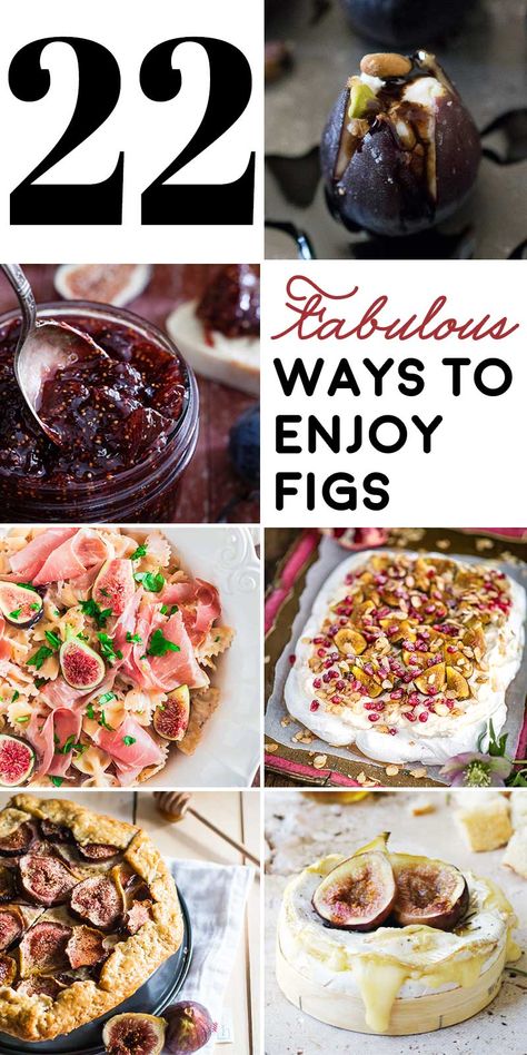 Fig Recipes Fresh, Fresh Fig Recipes, Figs Recipes, Fig Dessert, Cook Rice, Fig Recipes, Fresh Figs, Fruit Dishes, Fig Tree