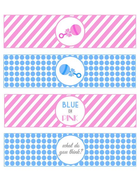 Blue or Pink, What Do You Think? | CatchMyParty.com Gender Reveal Party Ideas, Reveal Party Ideas, Gender Reveal Photos, Blue Or Pink, Bakery Logo, Girl Party, Reveal Parties, Gender Reveal Party, Catch My Party