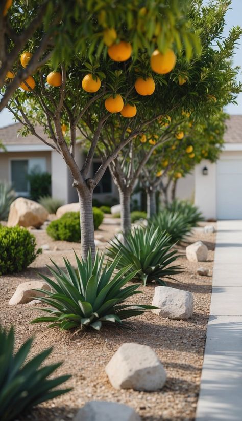 23 Drought Tolerant Landscape Front Yard Ideas Low Water Landscaping Front Yard California, Mediterranean Modern Landscape, Small Front Yard Landscaping Ideas Florida, Drought Tolerant Planter Ideas, Phoenix Front Yard Landscaping, Italian Cypress Landscaping Front Yard, Front Yard Landscaping Ideas Curb Appeal, Front Yard Landscaping California, Front Yard Landscaping Australian Modern