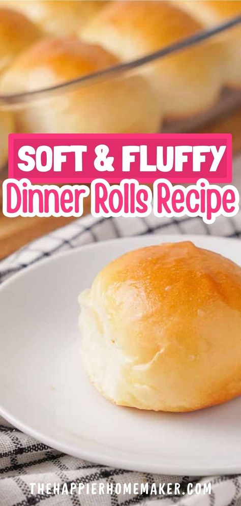 Soft dinner rolls are a delightful addition to any meal, and making them from scratch is easier than you think! With just 7 basic ingredients and a bit of patience, you can create these fluffy bread rolls that pair perfectly with dishes like pasta, soup, or roasted chicken. Try them alongside your favorite meals for a homemade touch that everyone will love! Diner Rolls Recipe Easy, Dinner Rolls Recipe Thanksgiving, 1hour Dinner Rolls, Yeast Rolls Thanksgiving, Butter Buns Recipe Dinner Rolls, Dinner Rolls Large Batch, 2 Hour Dinner Rolls, Yeast Roll Recipes Easy, Quick Dinner Buns