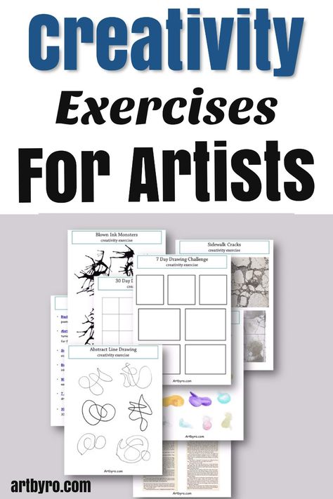 Creativity Exercises Artists, Art Exercises Creative, Art Exercises, Art Practice Exercises, Summer Art Projects, Creativity Exercises, Therapeutic Art, Beginner Art, Design Basics