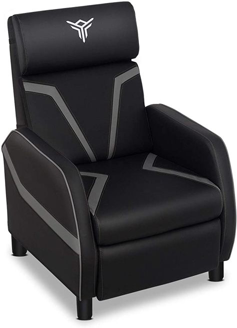 Amazon.com: Massage Gaming Recliner Chair with Footrest Racing Style, Single Ergonomic Lounge Sofa Modern PU Leather Reclining Home Theater Seating for Living & Gaming Room (Black+Blue): Kitchen & Dining Gaming Sofa, Chair With Footrest, Sofa Modern, Room Black, Gaming Room Setup, Home Theater Seating, Theater Seating, Blue Kitchen, Gaming Room