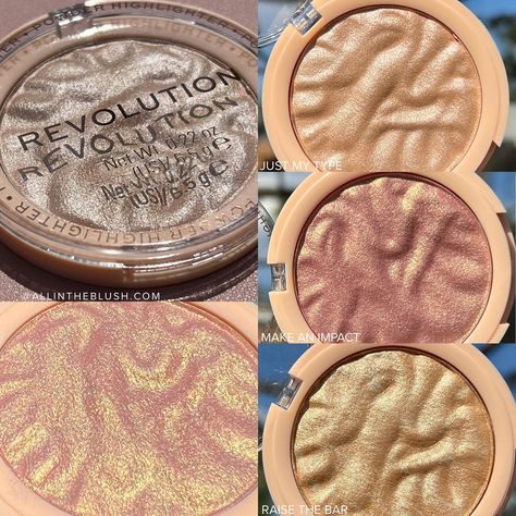 Makeup Revolution Highlight Reloaded Review - All In The Blush Revolution Makeup Products, Revolution Highlighter, Highlight Makeup, Revolution Makeup, Just My Type, Ulta Makeup, Best Makeup Tutorials, Switch Accessories, College List