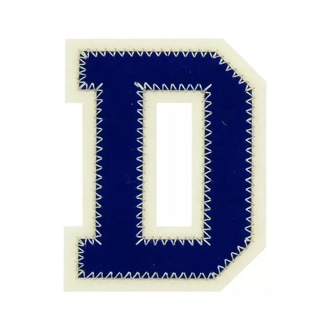 Prym appliqué letter D, blue/ecru. Perfect for your next DIY project. #prym #applique #letterd . #Graffiti #Logos #Senior_Year_Scrapbook #Vintage_Type Dairy Boy, Year Scrapbook, Makers Studio, Custom Car Stickers, Custom Wall Stickers, Blue Scrapbook, Scrapbook Fonts, Scrapbooking Templates, Scrapbook Vintage