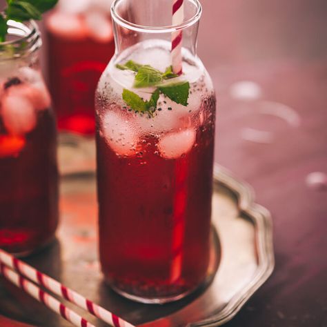 Rose Sharbat - J Cooking Odyssey Hibiscus Drink, Smoothies Healthy, Basil Seeds, Easy Drinks, Healthy Detox, Non Alcoholic Drinks, Refreshing Drinks, Non Alcoholic, Sin Gluten