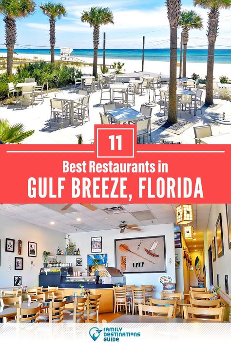 Want to see the best restaurants in Gulf Breeze, FL? We’re FamilyDestinationsGuide, and we’re here to help: From incredible brunch spots and amazing places to eat dinner, to local foodie spots and hidden gems, discover the BEST Gulf Breeze restaurants - so you get memories that last a lifetime! #gulfbreeze #gulfbreezerestaurants #restaurantsingulfbreeze #bestrestaurantsingulfbreeze #placestoeatgulfbreeze Beach Vacation 2023, Gulf Breeze Florida, Vacation 2023, 2025 Spring, Breakfast Restaurants, Florida Restaurants, Gulf Coast Florida, Pensacola Florida, Pensacola Fl