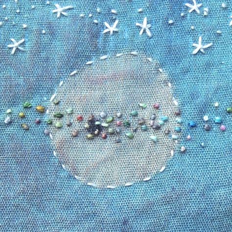 Handstories Embroidery, Hand Stories, Stitch Meditation, Spirit Cloth, Miniature Embroidery, Scrap Fabric Crafts, Textile Art Embroidery, Fabric Postcards, Stitch Book