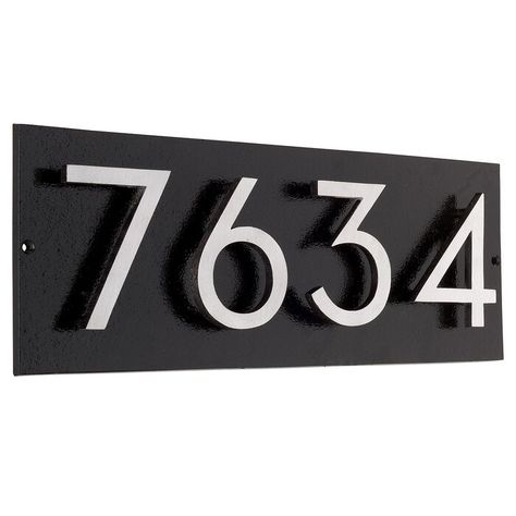 4 Number, Modern House Number, House Number Plaque, Address Numbers, House Number Sign, Number Sign, Address Plaque, Metal Products, Address Sign