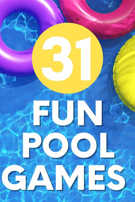 31 Fun Swimming Pool Games - So Festive! Pool Party Games For Kids, Pool Games For Kids, Fun Pool Games, Swimming Pool Games, Pool Party Games, Cool Boys Haircuts, Swim Party, Cool Swimming Pools, Pool Games