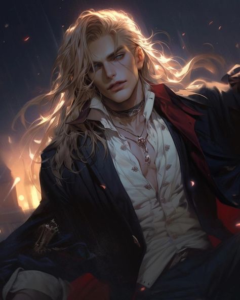 Blonde Vampire Male, Blonde Vampire, Vampire Male, Boys Dyed Hair, Male Vampire, Vampire Stories, Anime Undertale, Vampire Art, Dark Pictures