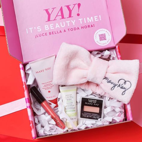 Mary Kay Beauty Box Ideas, Beauty Box Ideas, Mary Kay Gift Sets, Mary Kay Facial, Mary Kay Office, Mary Kay Christmas, Mary Kay Holiday, Mary Kay Gifts, Vendor Ideas