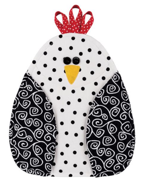 Pot Holder Sewing Pattern, Pot Holder Sewing, Chicken Pot Holder, Chicken Crafts, Chicken Pattern, Quilted Potholders, Fall Sewing, Scrap Fabric Projects, Potholder Patterns