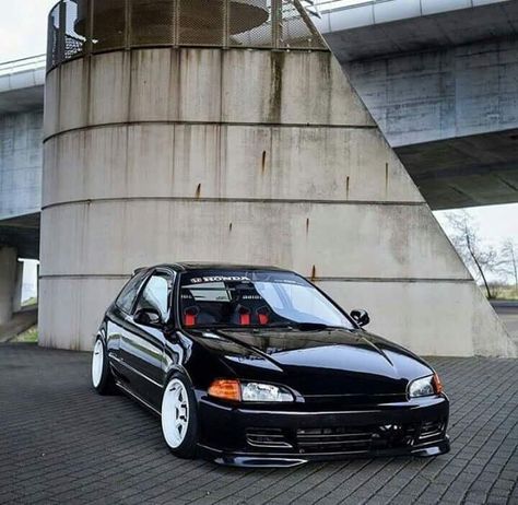 Honda Civic 1995, Honda Hatchback, Civic Jdm, Knot Hairstyles, Honda Civic Car, Car Stripes, Civic Car, Civic Eg, Jdm Honda