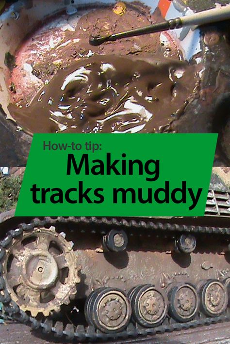 5 simple steps to dirty, well-used armor tracks for your next scale model. Modelling Tips, Scale Model Building, Modeling Poses, Modeling Techniques, Scale Model Kits, Model Maker, Model Tanks, Military Figures, Military Modelling