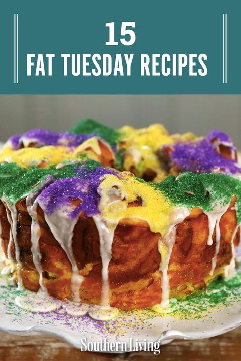 Epiphany Celebration, Kings Cake, King Cake Recipe, Resipi Kek, Cake Pulls, Mardi Gras King Cake, Mardi Gras Food, Cake Easy, Pull Apart Bread