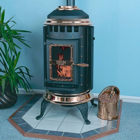 Parlour Pellet Stove | Thelin Hearth Products Direct Vent Gas Stove, Pellet Heater, Smaller Houses, Hearth Pad, Parlour Stove, Pellet Stoves, Pot Belly Stove, Fire Pots, Wood Stove Fireplace