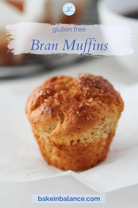 Gluten-free bran muffins recipe. These muffins have the classic taste of traditional bran muffins, but none of the gluten.  Dairy free option. | Recipe at bakeinbalance.com | #glutenfreemuffins #glutenfreebreakfast Bran Muffin Recipe With Buttermilk, Healthy Breakfast Gluten Free, Gluten Free Bran Muffins, Oat Bran Muffin Recipe, Oat Bran Recipes, Apple Bran Muffins, Bran Muffins Healthy, Breakfast Gluten Free, Oat Bran Muffins