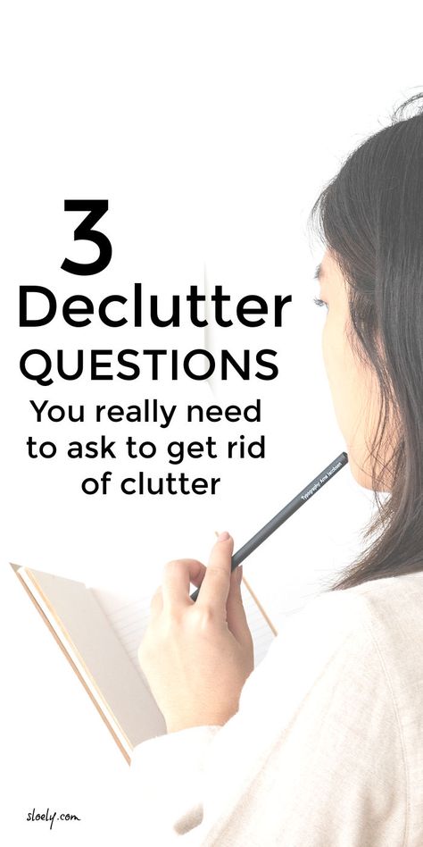 Forget what you have read before these are the 3 declutter questions to ask if you really want to clear your clutter #decluttertips #declutterquestions #decluttering Declutter Questions, Declutter Closet, Frugal Habits, Minimize Clutter, Cleaning Advice, Getting Rid Of Clutter, Konmari Method, Declutter Your Life, Clearing Clutter