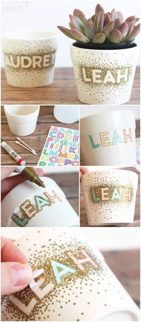 Cheap Diy Projects, Teen Diy, Diy Crafts For Teens, Sharpie Crafts, Crafts For Teens To Make, Diy Sharpie, Flower Pot Crafts, Diy Simple, Crafts For Girls