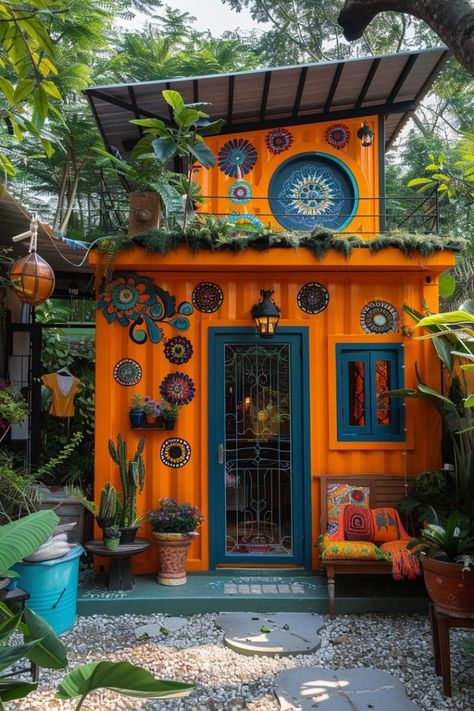 15 Stunning Shipping Container Sheds to Inspire Your Next Project 13 Container Sheds, Building A Yurt, Shipping Container Sheds, Hawaii Ideas, Container House Interior, Sea Container Homes, Alternative Housing, Sea Containers, Outdoor Restaurant Design