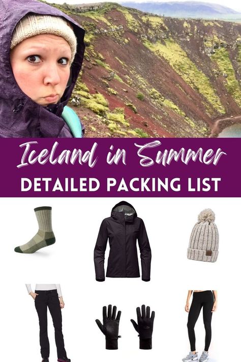 What to Pack for Iceland in Summer: Detailed Packing List | From fabrics to gear to brands, everything you need for Iceland (or Norway or other upper Scandinavia) in summer. Where you can scrimp & where to splurge to be warm & comfy. Iceland Summer Packing List, Iceland In July, Iceland In May, Iceland In June, Iceland Fashion, Summer Packing List, Iceland Packing List, Iceland Packing, Travel Norway