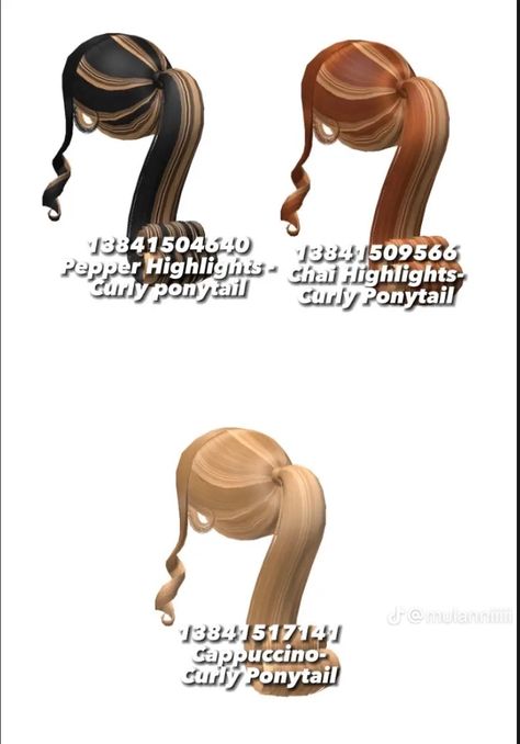 Roblox Dread Hair Codes, Two Toned Hair Codes, Hair Base Codes Berry Ave, Roblox Curly Hair Codes, Curly Hair Codes Berry Ave, Roblox Hairs, Hair Roblox Codes, Berry Avenue Codes Hair Baddie, Bloxburg Hair Codes