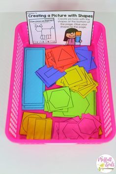 Kindergarten, Math, Kindergarten Math, math games, shapes, patterns, pattern blocks Kindergarten Math Curriculum, Math Kindergarten, Shapes Kindergarten, Shapes Preschool, Kindergarten Math Activities, Math Activities Preschool, Math Stations, Math Curriculum, Preschool Math