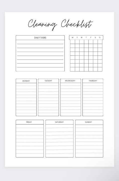 Cleaning Schedule,cleaning Planner Printable,weekly Cleaning,cleaning Checklist,house Chores,cleaning Template,housekeeping,spring Cleaning - Etsy Cleaning To Do List Printable, Daily Weekly Monthly Cleaning Schedule Template, Cleaning Template Printable, Cleaning Schedule Templates Free, Blank Cleaning Schedule Printable, Checklist Template Printables, House Cleaning Tracker, Blank Cleaning Checklist, Chores Template