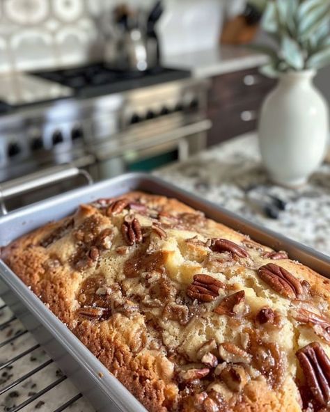 When my neighbor made this for me, I just had to ask for the recipe. Cheesecake Pound Cake Recipe, Cheese Chimichanga Recipe, Fried Onion Burger Recipe, Onion Burger Recipe, Creamy Corn Casserole, Cream Cheese Cookie Recipe, Cornbread Casserole Recipe, Slow Cooker Kitchen, Peach Compote