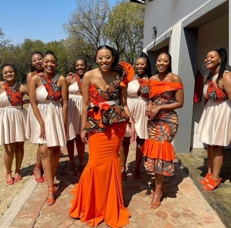 Bridesmaids African Dresses, Roora Squad Outfits Zimbabwe, African Traditional Wedding Dress Bridesmaid, Traditional Bridesmaid Dresses African, African Bridesmaid Dresses Traditional, Ankara Bridesmaid Dresses, Traditional African Bridal Dresses, Lobola Outfits Bridesmaids, African Bridesmaids Dresses