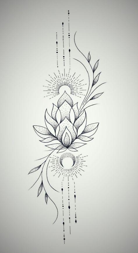 Lotus Ornamental Tattoo, Mandala Tattoos For Women, Flower Leg Tattoos, Feminine Shoulder Tattoos, Lotus Mandala Tattoo, Simple Heart Tattoos, Full Hand Tattoo, Lotus Flower Tattoo Design, Chakra Tattoo