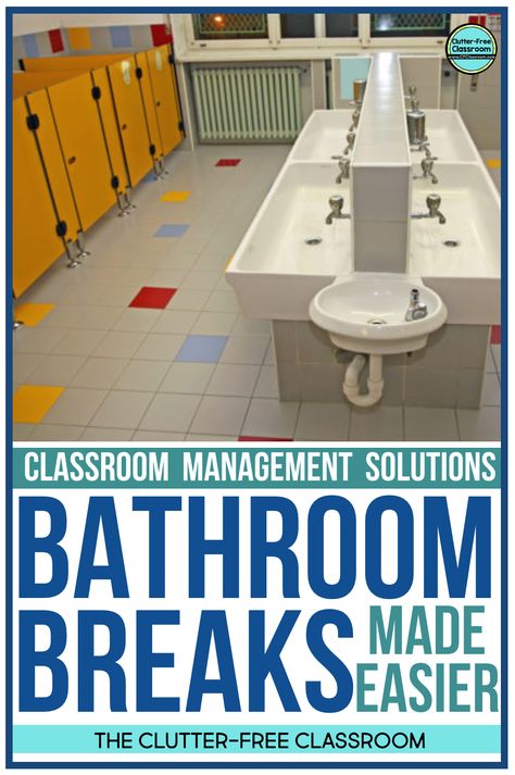 Setting Up Classroom, Bathroom Procedures, Classroom Hand Signals, Bathroom Pass, Classroom Bathroom, Behavior Management System, Clutter Free Classroom, School Bathroom, Bathroom Printables