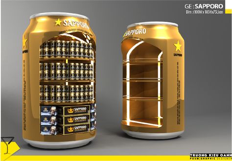 Pop Display Design, Posm Display Design, Beer Display, Beer Stand, Store Display Design, Supermarket Display, Pos Design, Retail Design Display, Point Of Sale Display