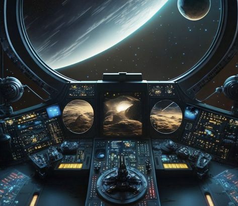 Space Cockpit, Spaceship Aesthetic, Sci Fi Landscape, Space Ships Concept, Spaceship Interior, Science Fiction Artwork, Space Ship Concept Art, Starship Concept, Sci Fi Ships