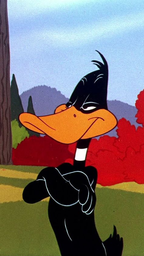 Daffy Duck Aesthetic, Duffy Duck Wallpaper, Daffy Duck Wallpapers, Duffy Duck, Duck Tattoos, Cartoon Expression, Duck Wallpaper, Looney Tunes Show, Looney Tunes Characters