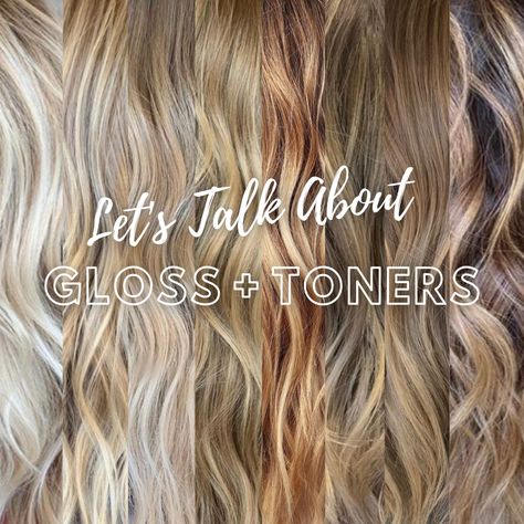 No Toner Blonde, Blonde Hair Glossing Before And After, Color Wheel Hair Toner, Beige Toner Before And After, Hair Gloss Color Shades, Toner Vs Hair Dye, Toner Vs No Toner Hair, Hair Toner For Blondes, Neutral Blonde Toner Formula