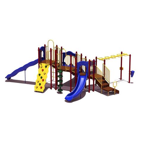 Daycare Playground, Rainbow Lake, Playground Structures, Bongo Drums, Metal Deck, Commercial Playground Equipment, Anchor Bolt, Ground Spikes, Park Playground