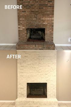 German Schmear Brick Fireplace, Update A Brick Fireplace, German Schmear Fireplace, Update Brick Fireplace, Mortar Wash, White Wash Brick Fireplace, German Schmear, Lantern House, Fireplace Patio