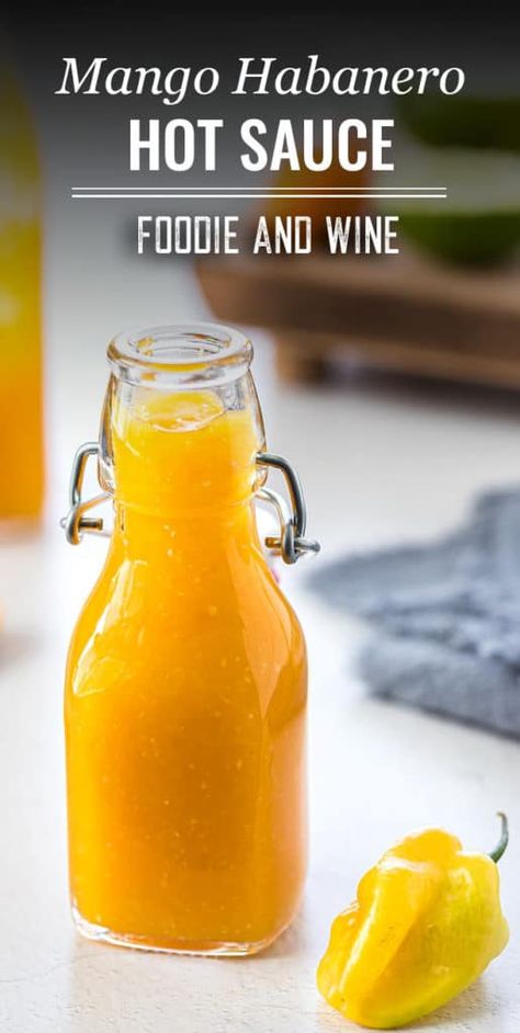 Habenero Recipes Chicken, Easy Hot Sauce, Fermented Peppers, Mango Habanero Hot Sauce, Habanero Sauce Recipe, Fermented Hot Sauce Recipe, Mango Habanero Sauce, Mango Habanero Salsa, Hot Sauce Recipe