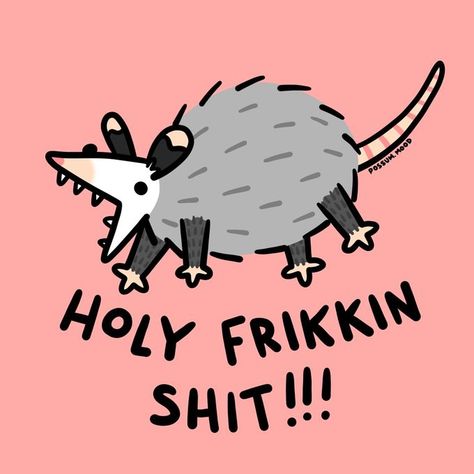 Opposum Doodle, Opossum Craft, Possum Doodle, Possum Cartoon, Cartoon Possum, Opossum Drawing, Funny Animal Drawings, Possum Drawing, Possum Tattoo