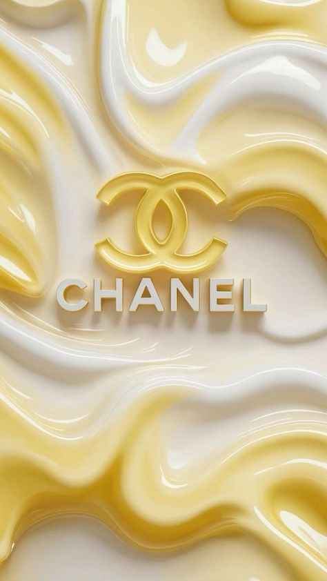 Wallpaper Iphone Designer Brand, Bf Painting, Chanel Poster, Chanel Wallpaper, Chanel Wallpapers, Cute Iphone Wallpaper Tumblr, Golden Wallpaper, Chanel Art, Jelly Wallpaper