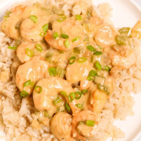 Creamy Garlic Shrimp and Rice - It Is a Keeper Creamy Shrimp And Rice, Garlic Shrimp And Rice, Shrimp Over Rice, Creamy Garlic Shrimp, Garlic Chicken Pasta, Shrimp And Rice Recipes, Garlic Shrimp Pasta, Creamy Shrimp, Shrimp Soup