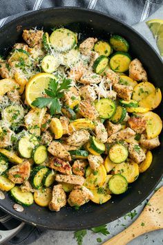 Chicken And Veggie Recipes, Zucchini And Squash, Chicken Zucchini, Zucchini Squash, Resep Diet, Cooking Classy, Health Dinner Recipes, Idee Pasto Sano, Squash Recipes