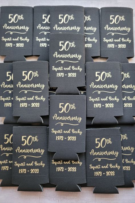 Golden Anniversary Party Favors, 50th Anniversary Table Decorations, Business Anniversary Ideas, 50th Anniversary Party Favors, Golden Anniversary Party, Wedding Anniversary Favors, 50th Year Wedding Anniversary, 50th Wedding Anniversary Decorations, 50 Year Anniversary