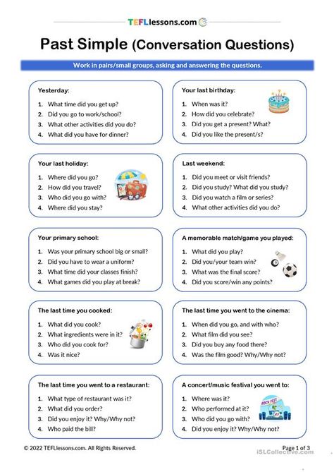 English ESL worksheets for home learning and physical classrooms English Speaking Worksheets, Present Simple Speaking Activities, Speaking Activities Esl Beginners, Daily English Speaking Practice, Esl Question Words Worksheet, English Conversation For Kids, Speaking Activities English, Conversation Questions, Positive Classroom Management